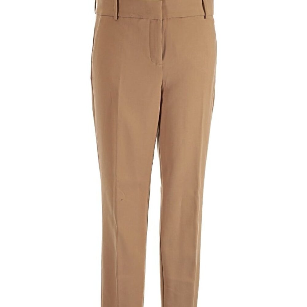 J Crew Cameron Fit Ankle Trousers; Women's 14 Tall; Camel; Two Pockets